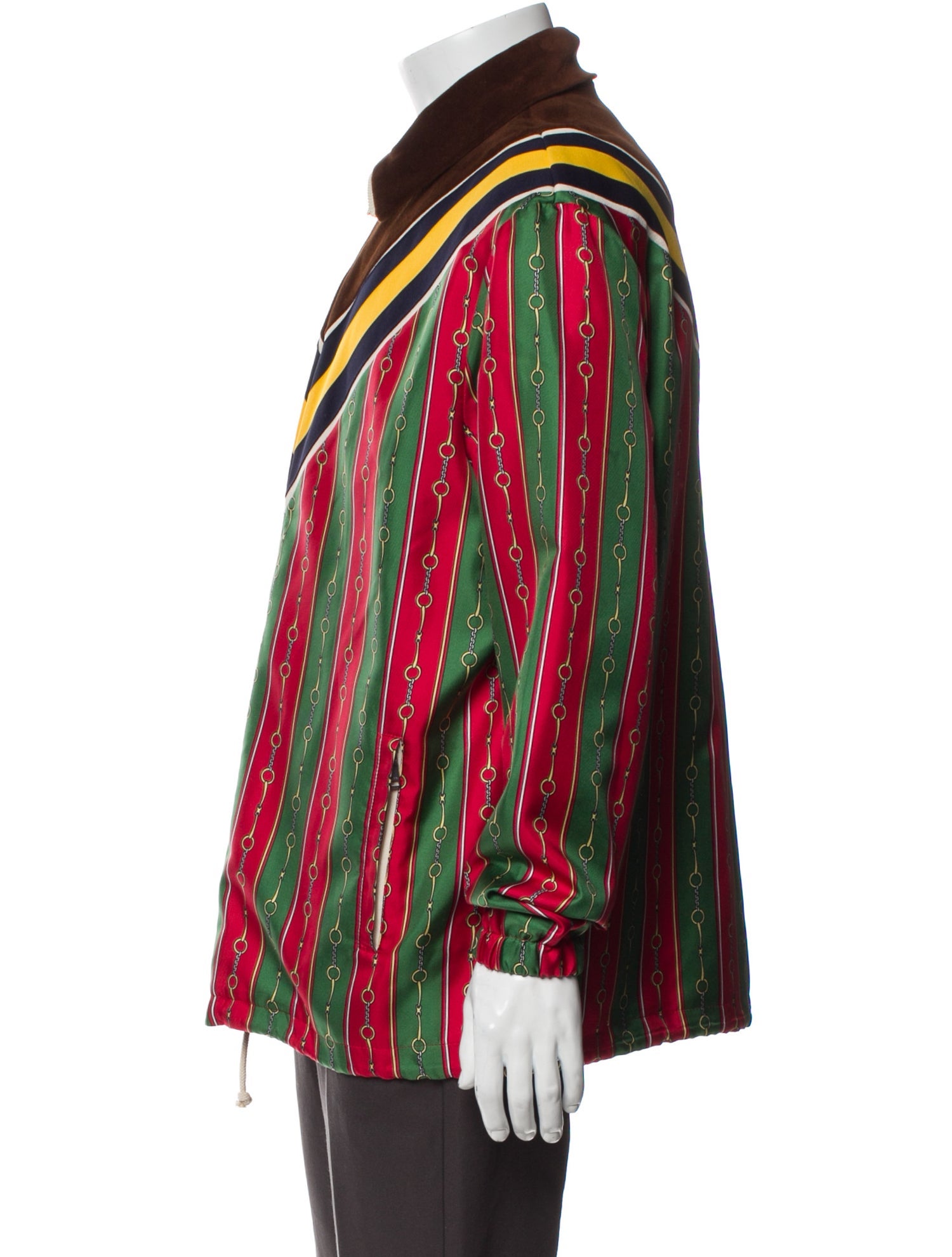 Gucci Web Accent Striped Jacket