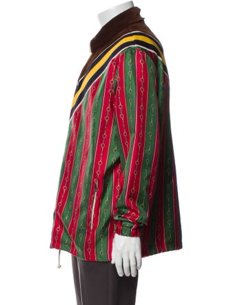 Gucci Web Accent Striped Jacket