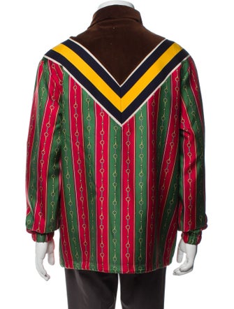 Gucci Web Accent Striped Jacket