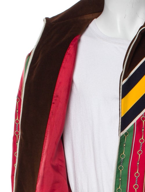 Gucci Web Accent Striped Jacket