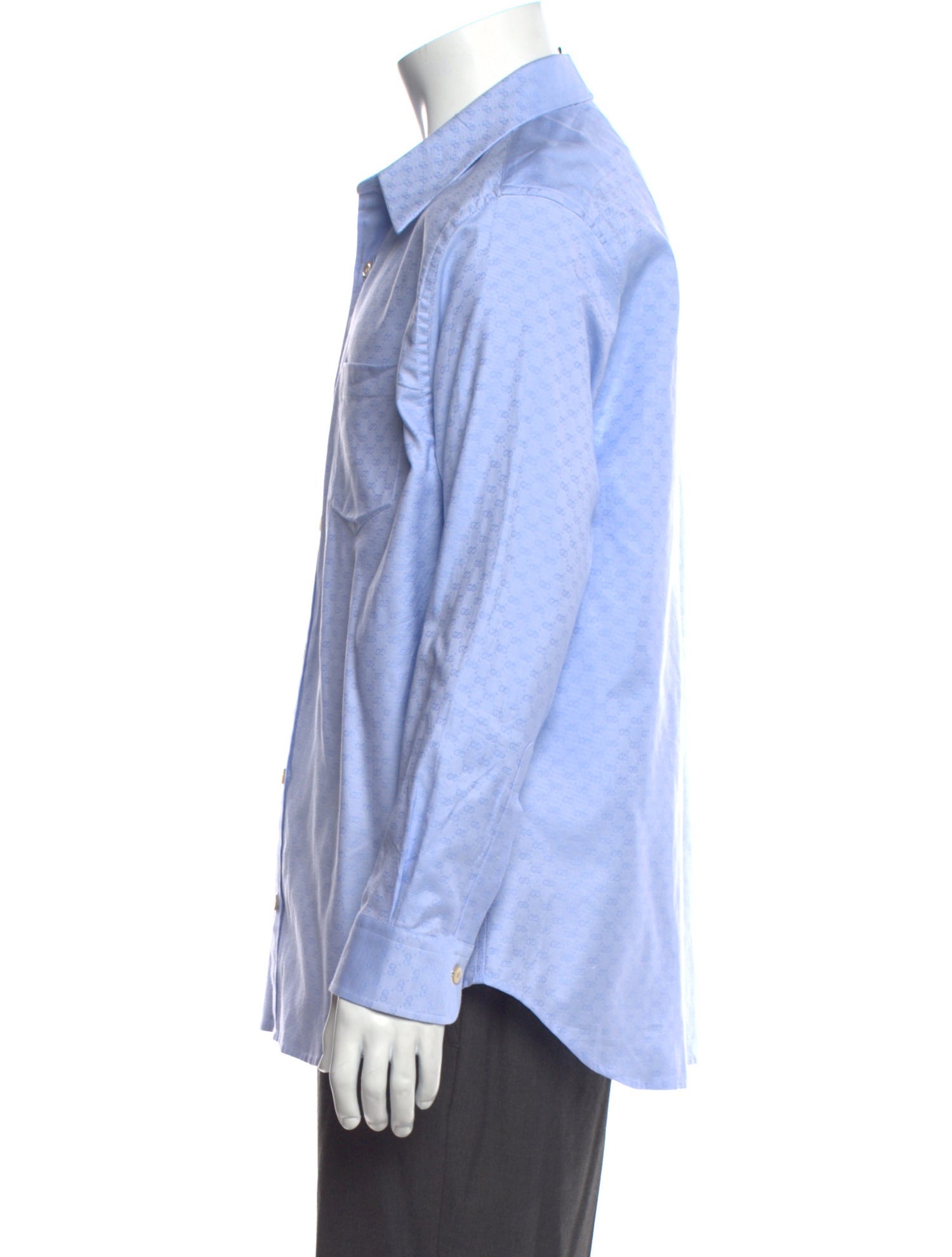 Gucci GG Logo Long Sleeve Dress Shirt