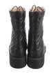 Gucci Double G Logo Leather Moto Boots