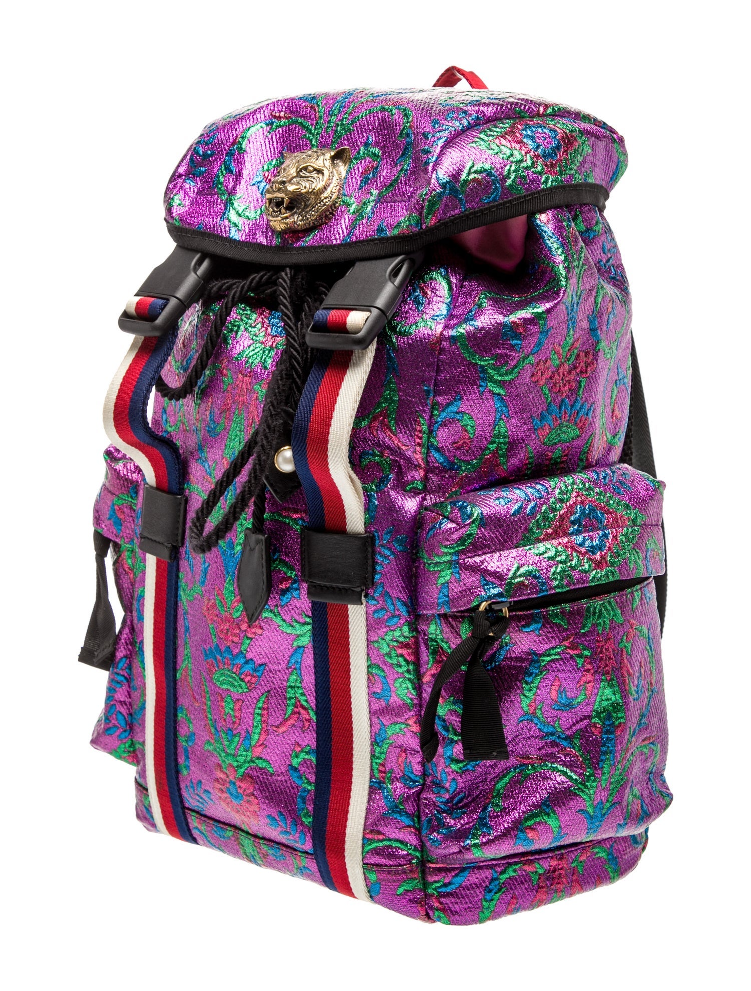 Gucci Faux Pearl Brocade Techpack