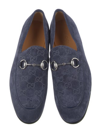 Gucci GG Logo Suede Loafers