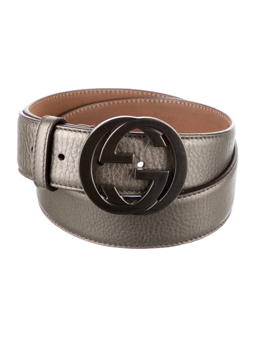 Gucci Interlocking G Logo Leather Belt