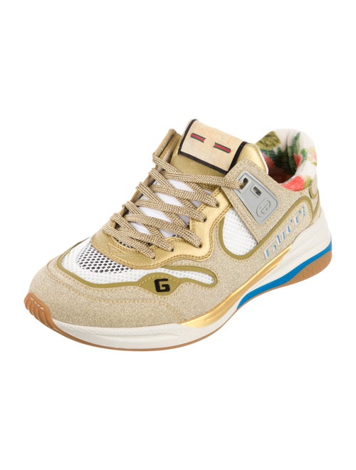 Gucci Web Accent Glitter Sneakers