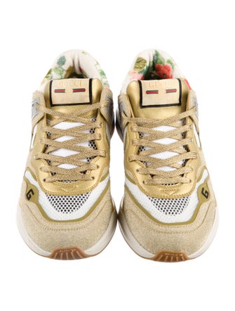 Gucci Web Accent Glitter Sneakers