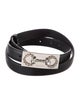 Gucci Horsebit Accent Skinny Belt