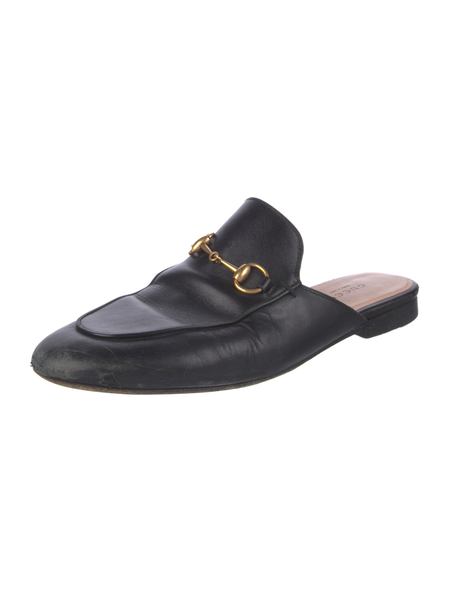 Gucci Horsebit Accent Leather Mules