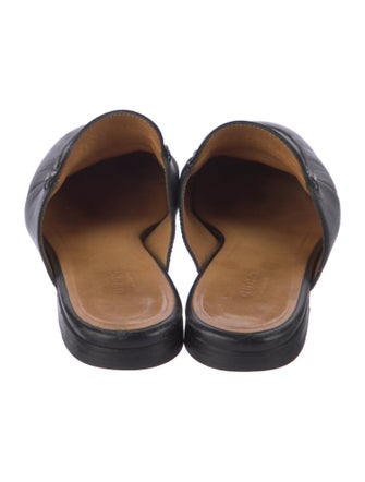 Gucci Horsebit Accent Leather Mules