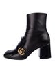 Gucci Double G Logo Leather Boots