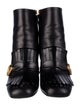 Gucci Double G Logo Leather Boots
