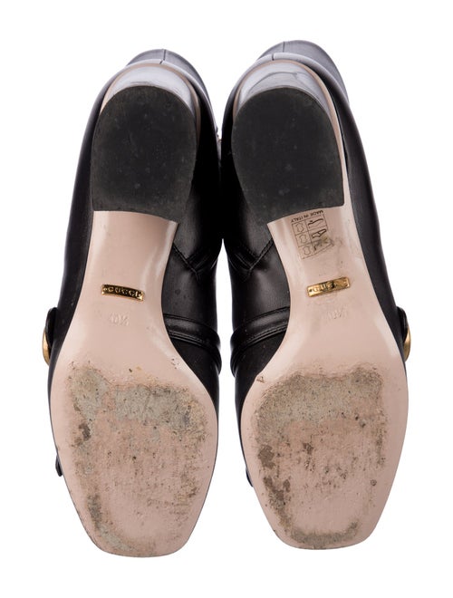 Gucci Double G Logo Leather Boots