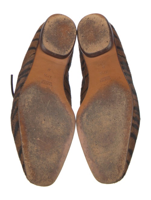 Gucci Ponyhair Animal Print Oxfords