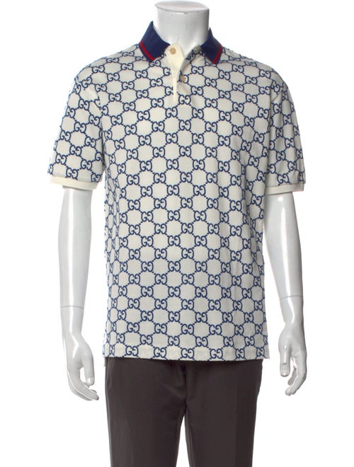 Gucci GG Logo Collar Polo Shirt