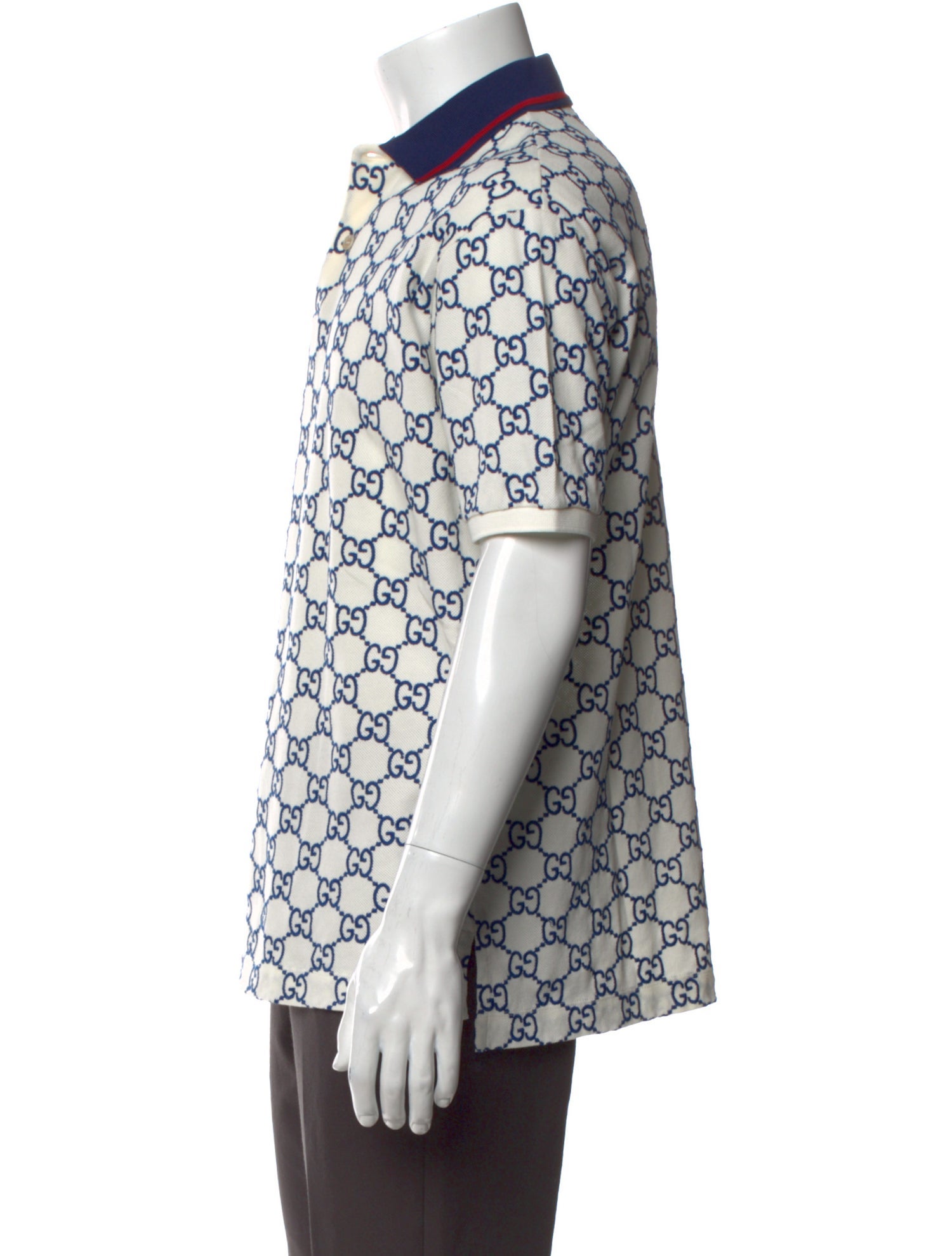 Gucci GG Logo Collar Polo Shirt