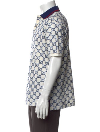 Gucci GG Logo Collar Polo Shirt