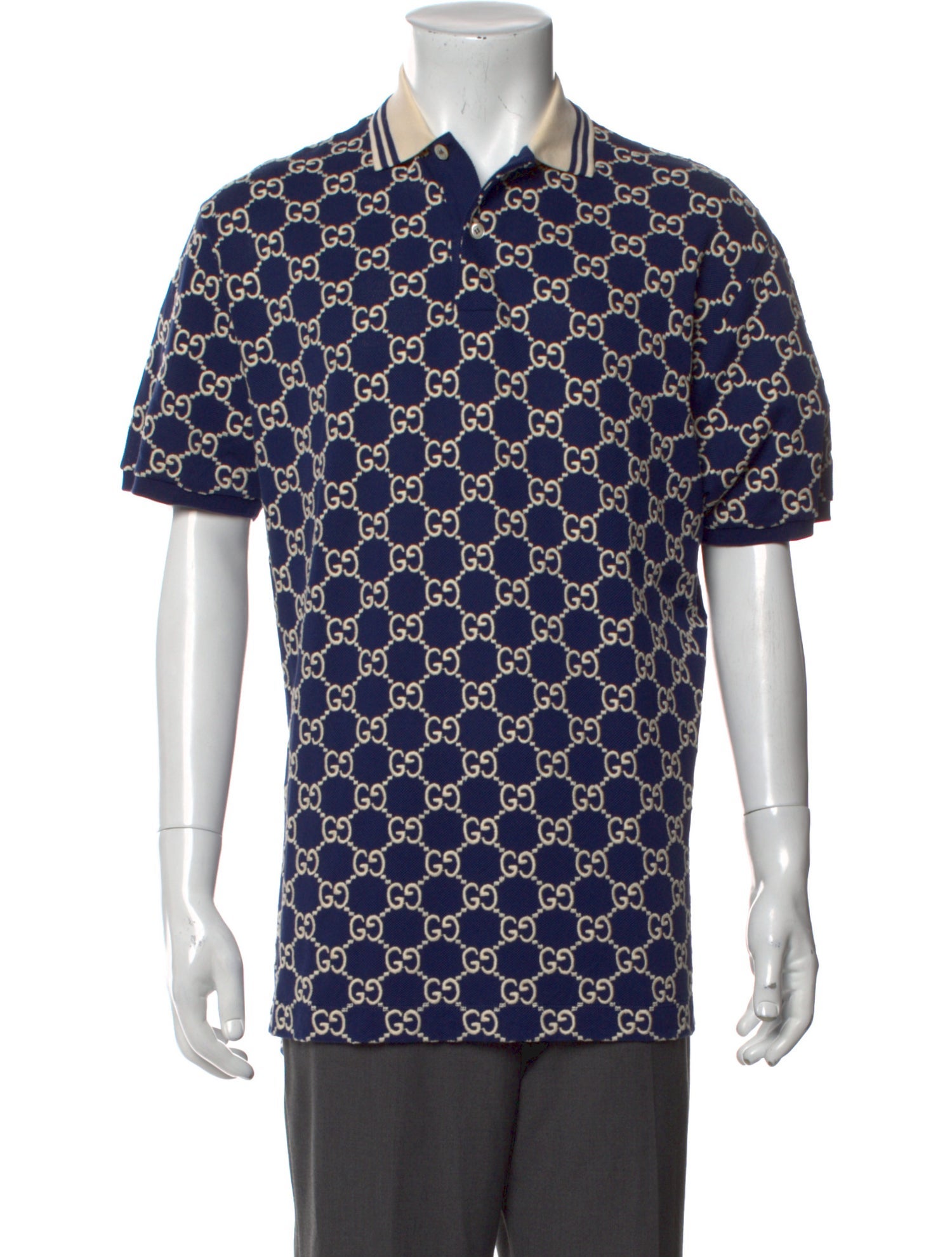 Gucci 2022 GG Supreme Polo Shirt