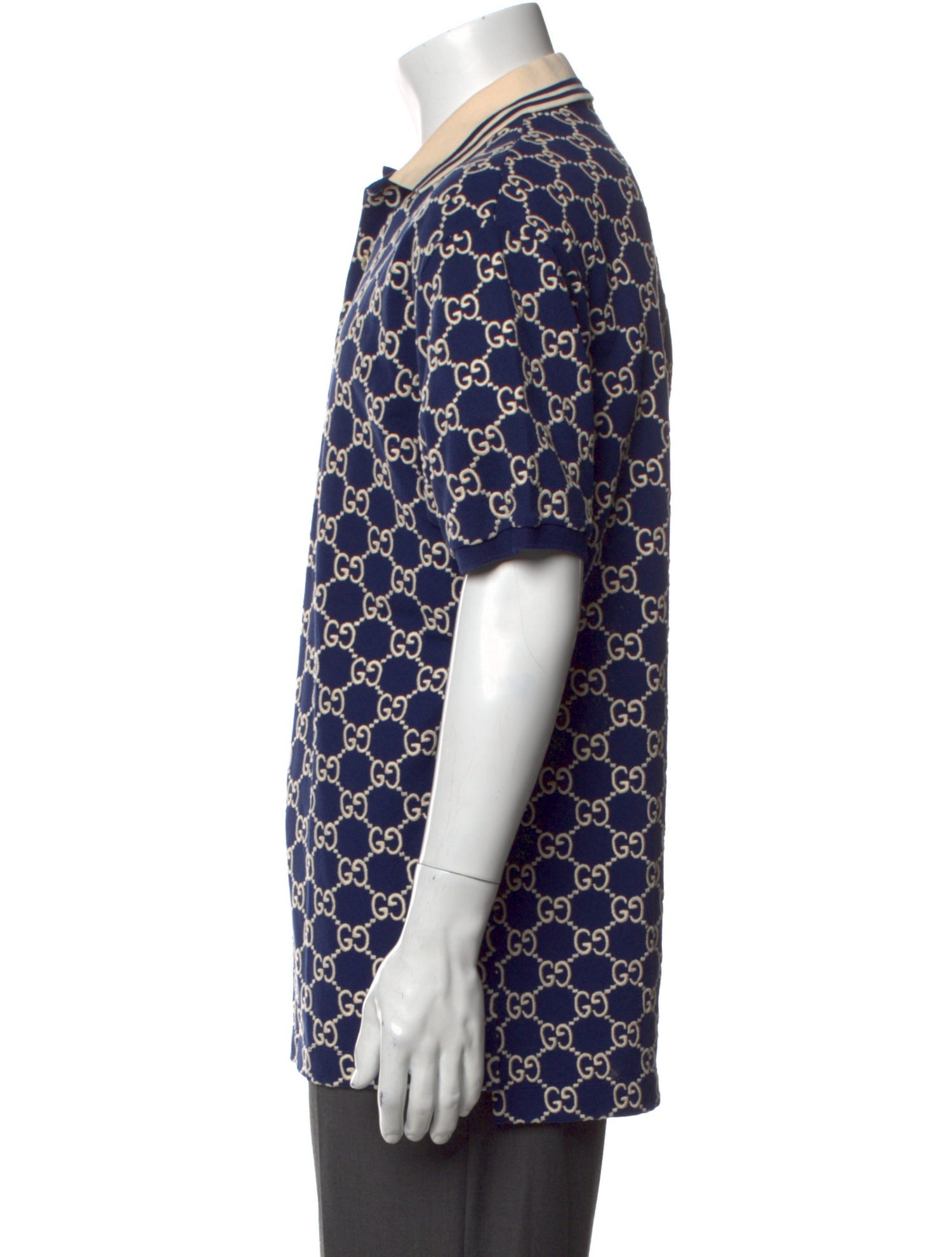 Gucci 2022 GG Supreme Polo Shirt