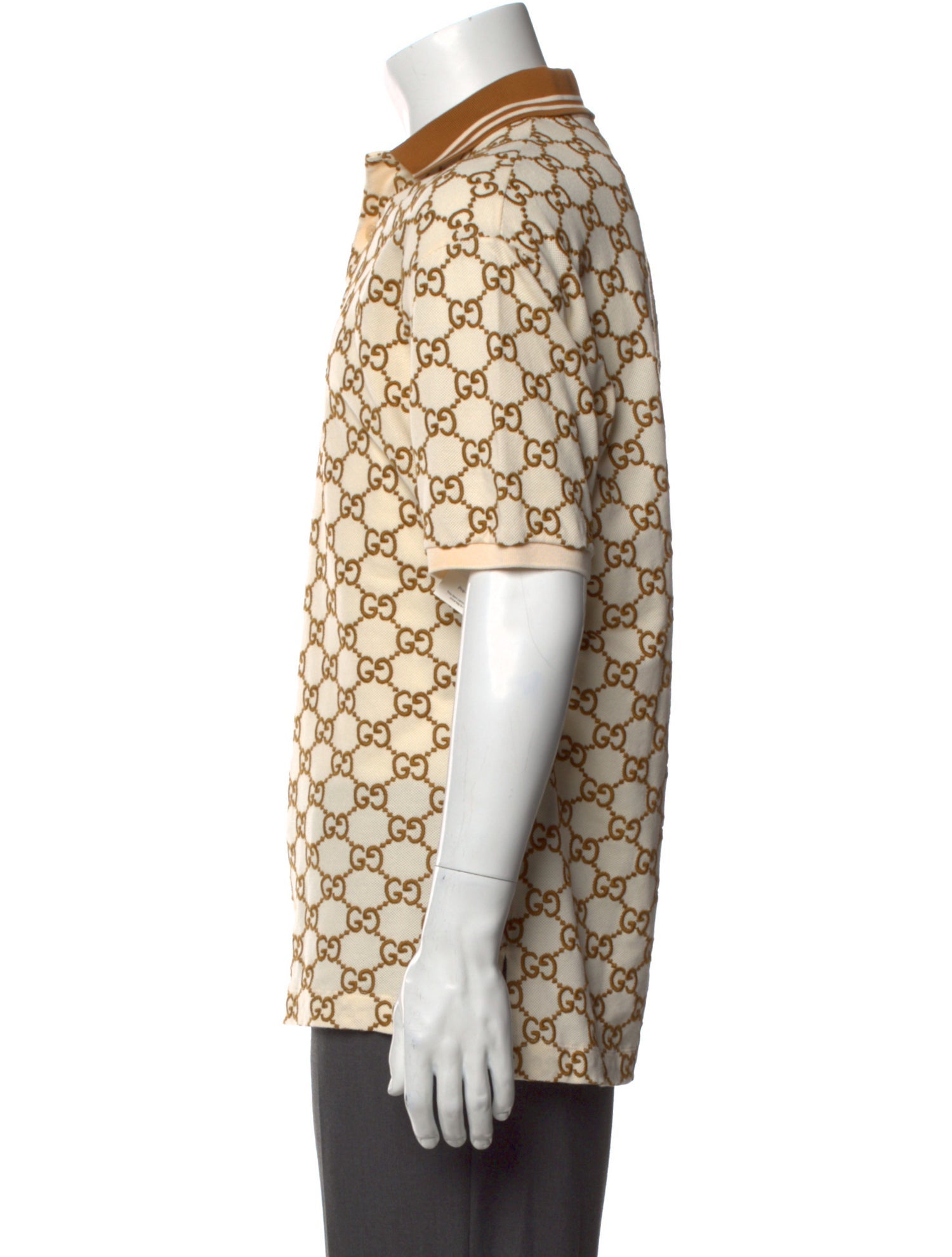 Gucci 2022 GG Supreme Polo Shirt