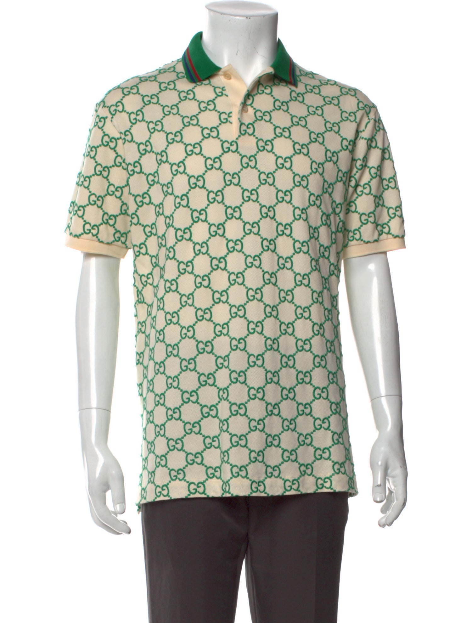 Gucci GG Logo Collar Polo Shirt