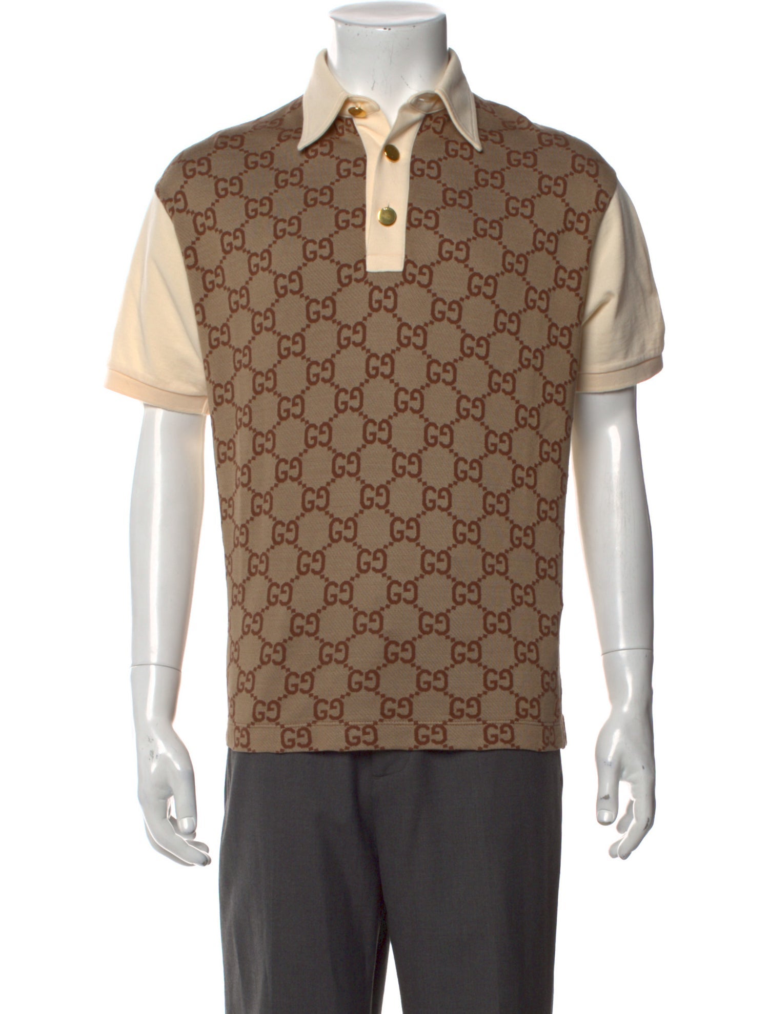 Gucci 2022 GG Supreme Polo Shirt