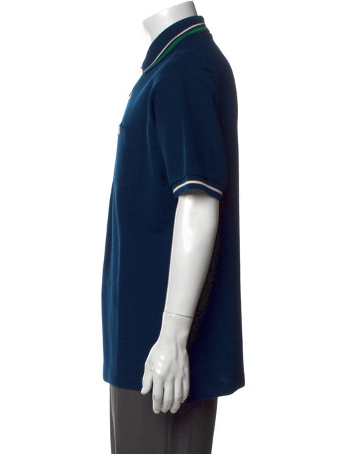 Gucci Web Accent Wool Polo Shirt