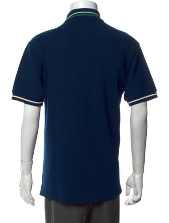 Gucci Web Accent Wool Polo Shirt