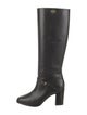 Gucci Double G Logo Leather Riding Boots