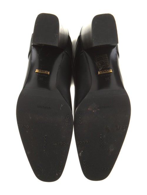 Gucci Double G Logo Leather Riding Boots