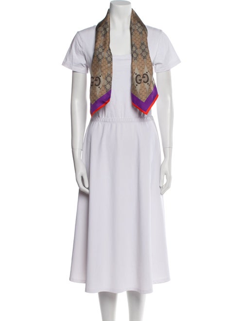 Gucci Silk GG Logo Scarf