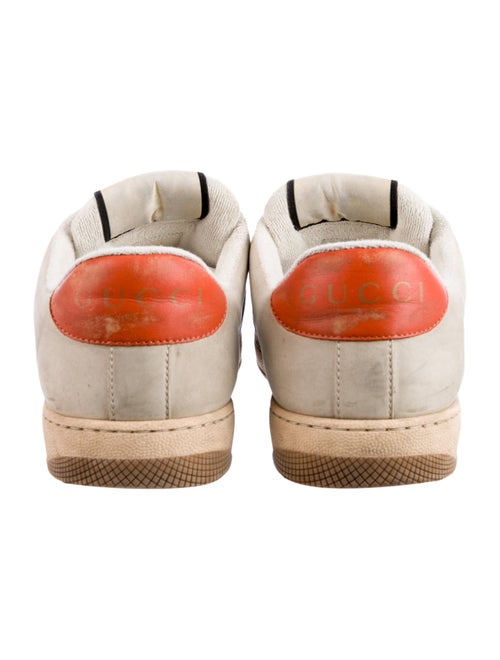 Gucci Web Accent Leather Sneakers