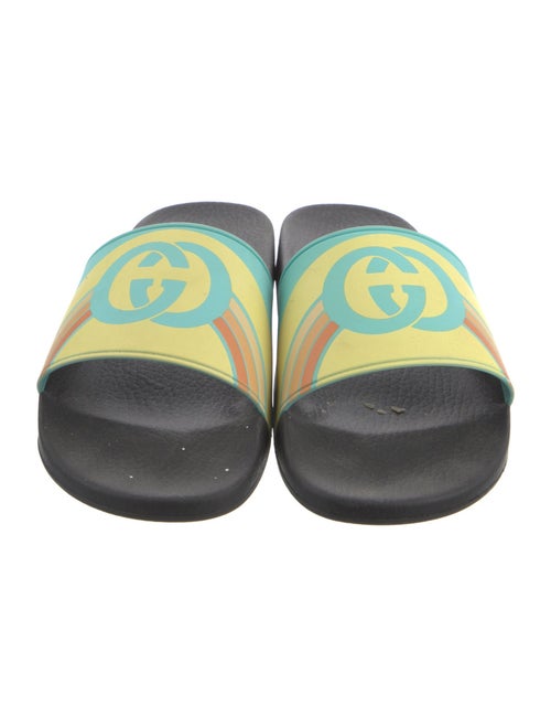 Gucci Interlocking G Logo Rubber Slides