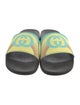 Gucci Interlocking G Logo Rubber Slides