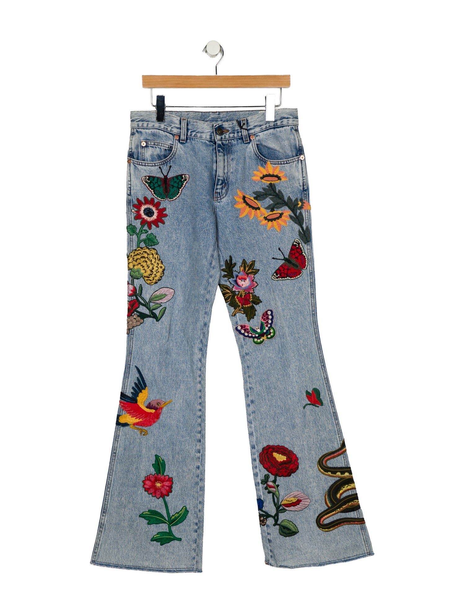 Gucci Mid-Rise Wide Leg Jeans w/ Tags