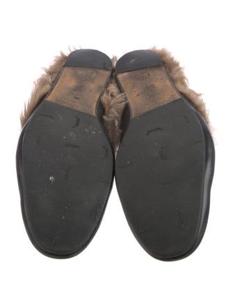 Gucci Horsebit Accent Leather Slippers