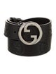 Gucci Interlocking G Logo Leather Waist Belt