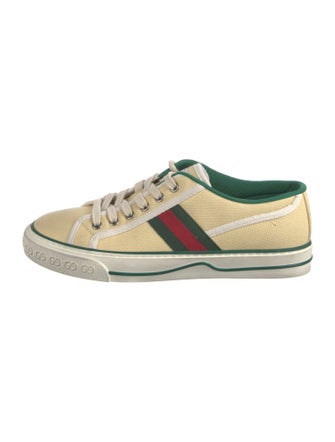 Gucci Web Accent Canvas Sneakers