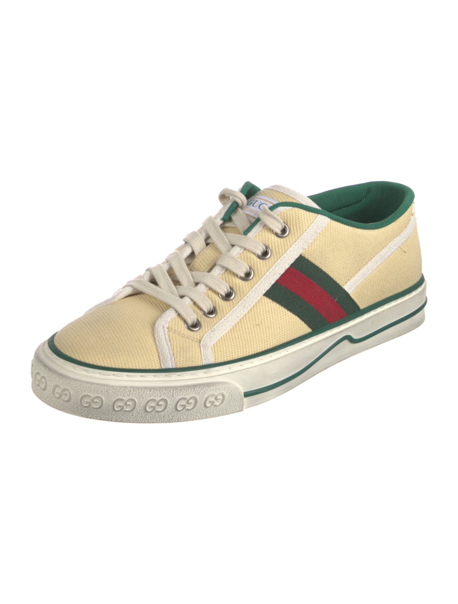Gucci Web Accent Canvas Sneakers