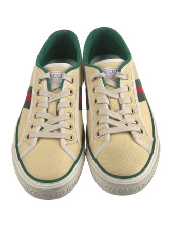 Gucci Web Accent Canvas Sneakers