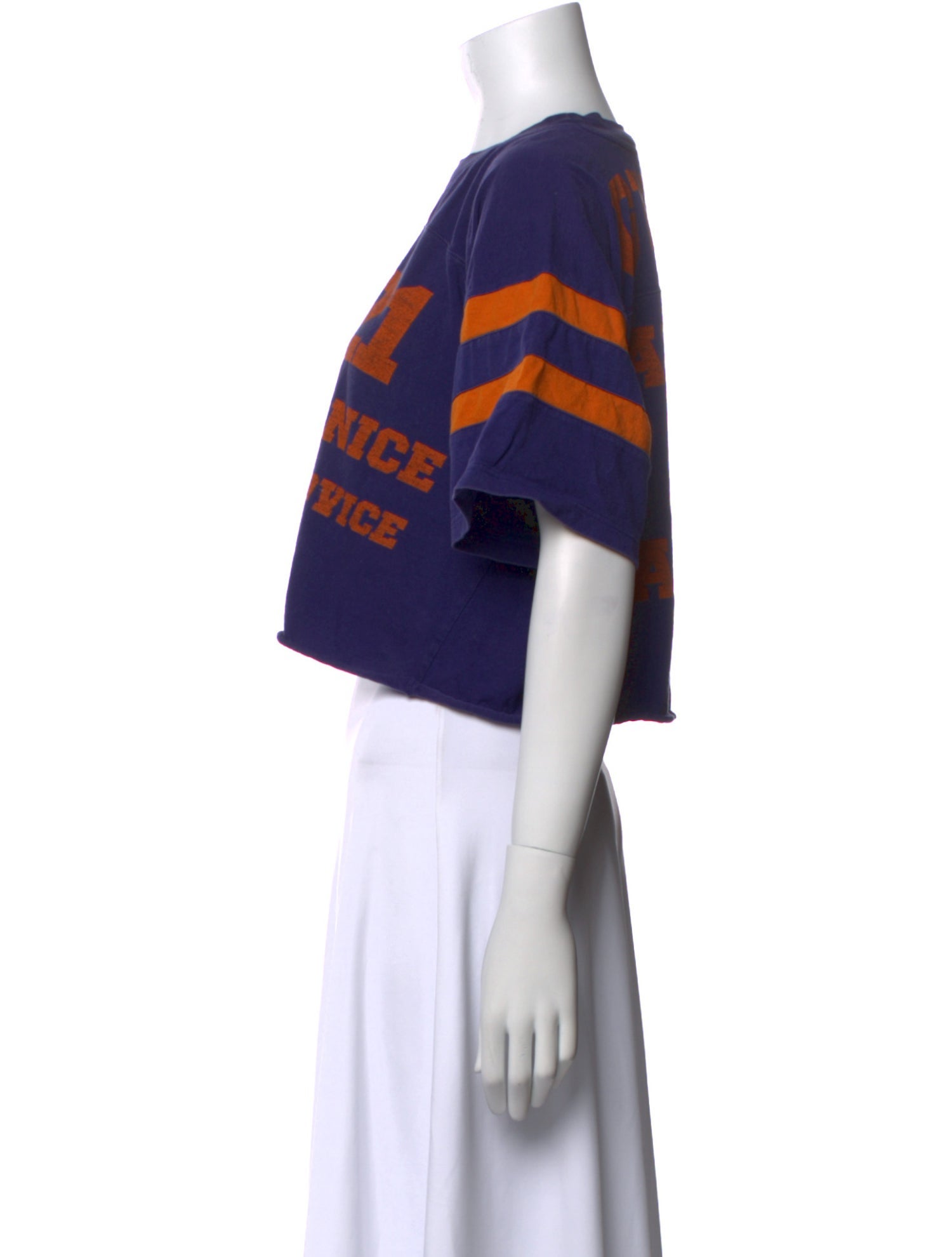 Gucci 2022 Graphic Print Crop Top