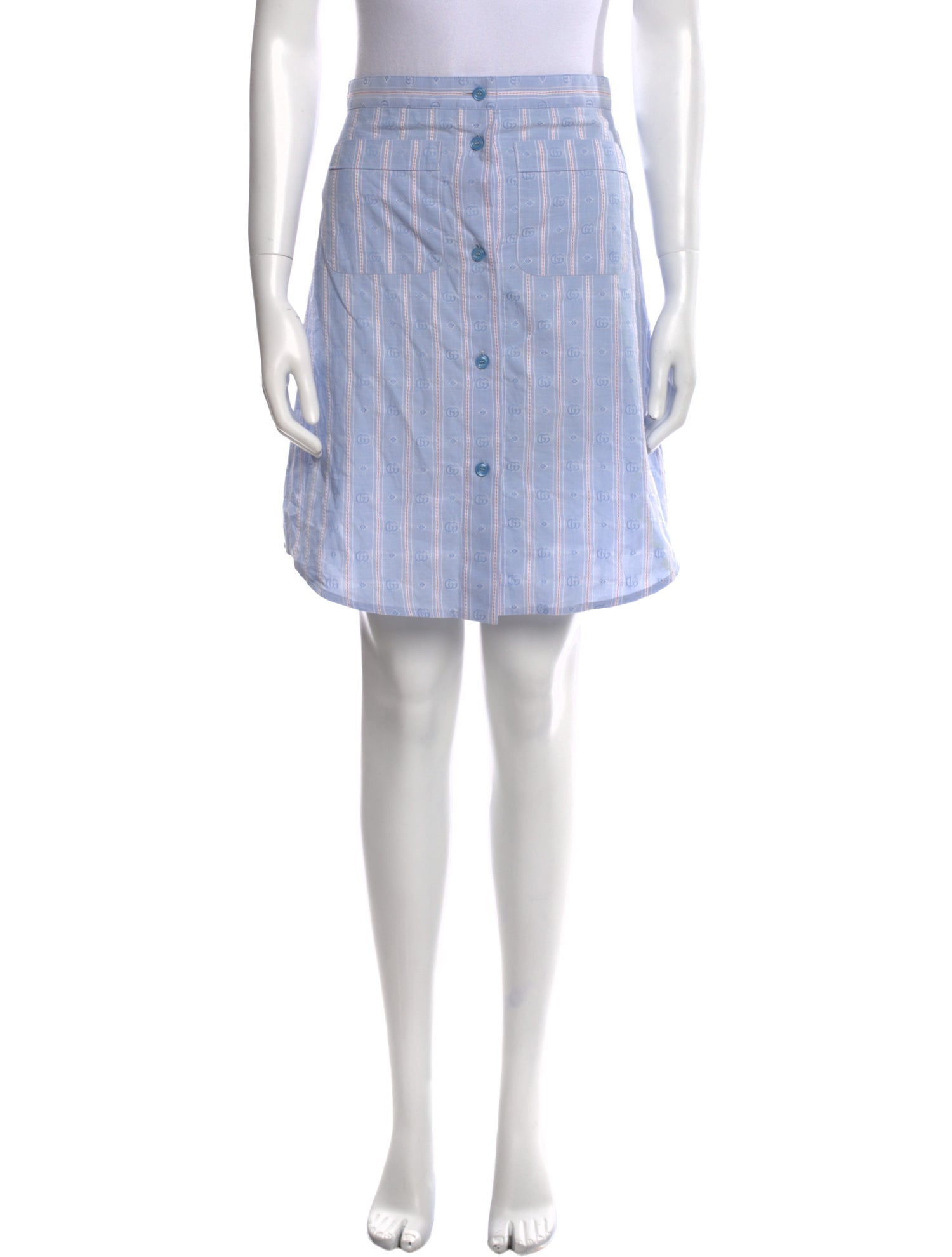 Gucci Striped Knee-Length Skirt