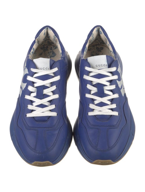 Gucci Leather Printed Athletic Sneakers