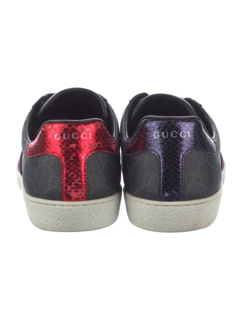 Gucci GG Supreme Leather Trim Embellishment Sneakers