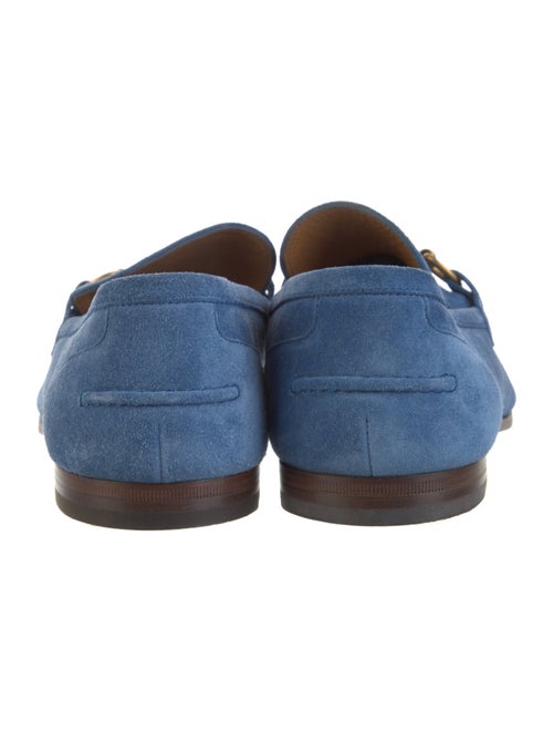 Gucci Web Accent Suede Loafers