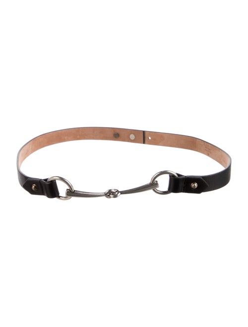 Gucci Horsebit Accent Skinny Waist Belt