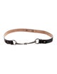 Gucci Horsebit Accent Skinny Waist Belt