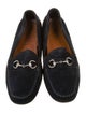 Gucci Horsebit Accent Suede Loafers