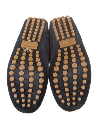 Gucci Horsebit Accent Suede Loafers