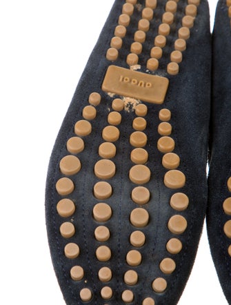 Gucci Horsebit Accent Suede Loafers